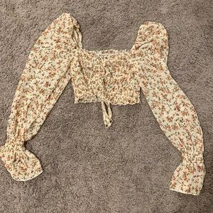 Floral crop top